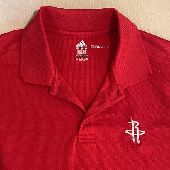 Men’s Adidas Red Climalite Polo - Picture 2 of 4